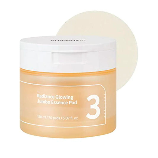 numbuzin No.3 Radiance Glowing Jumbo Essence Pad 150ml / 70pads-1